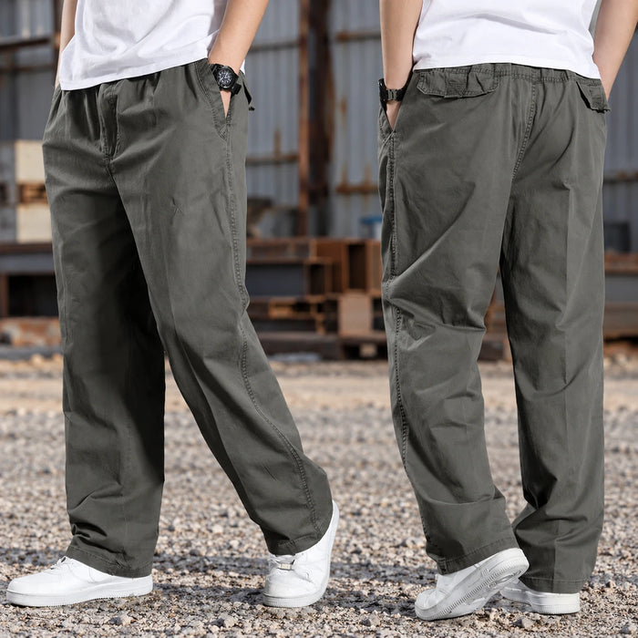 Relaxed Cotton Cargo Trouser