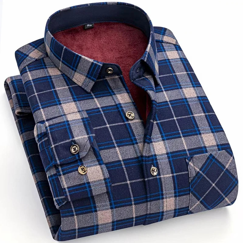 Cold Start Lined Plaid Shirt