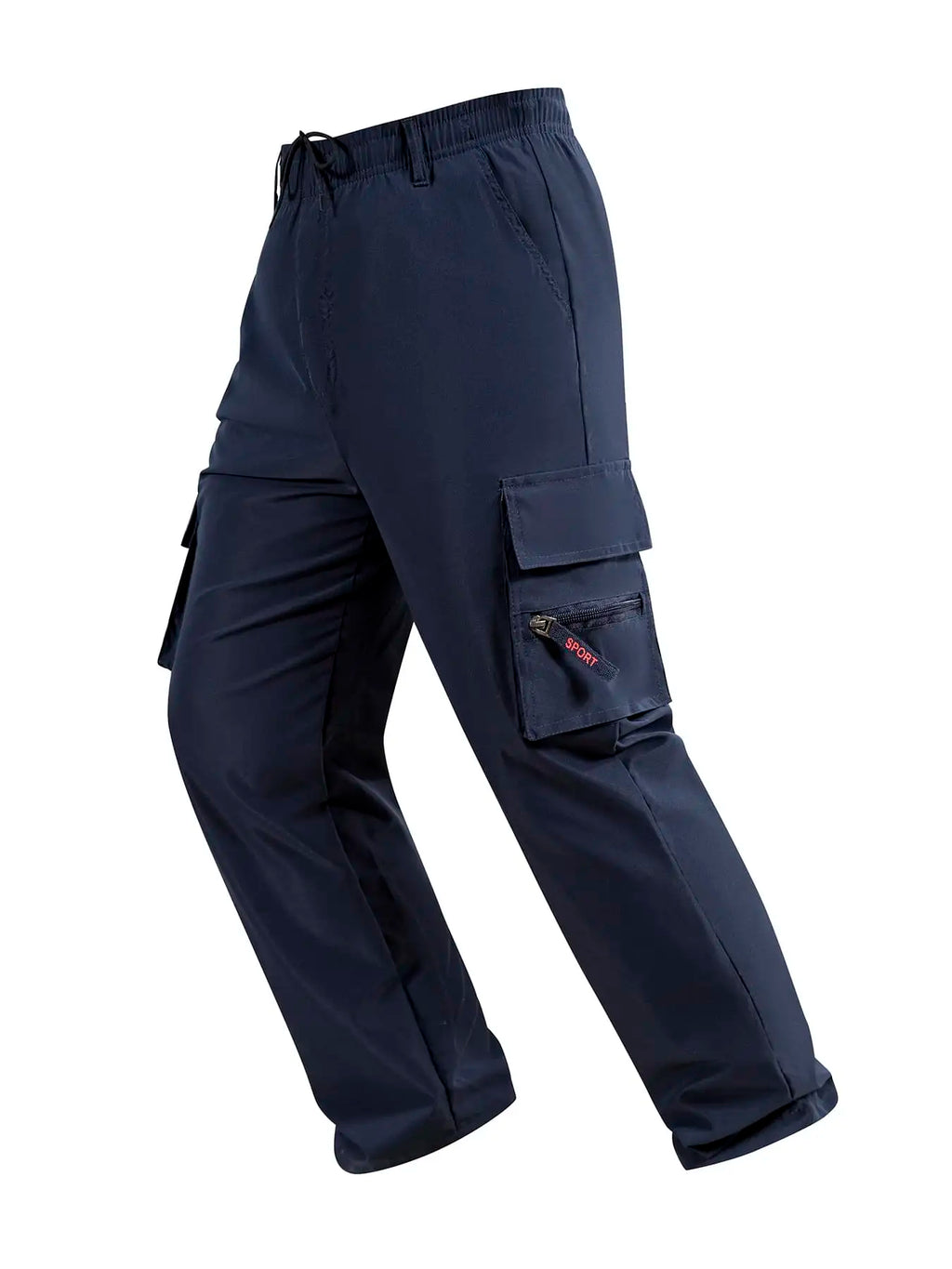 Elastic-Waist Cargo Trouser