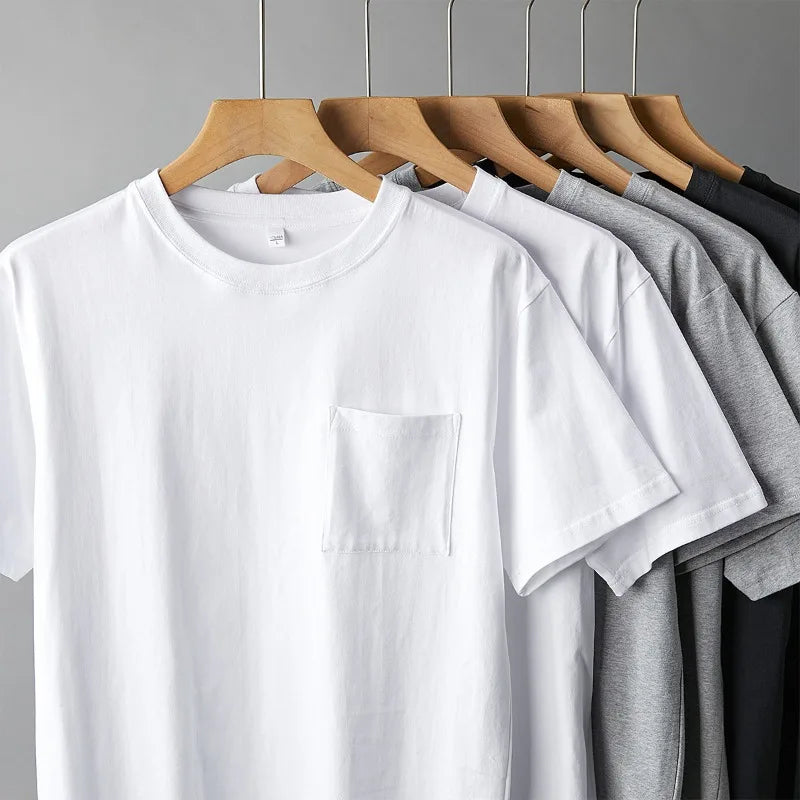 Clock-In Cotton Pocket Tee