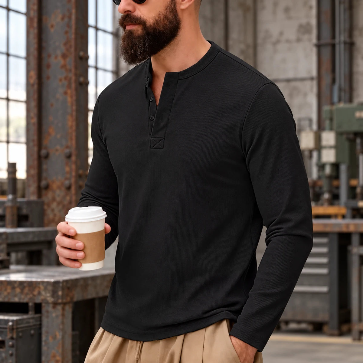 Overtime Long-Sleeve Henley