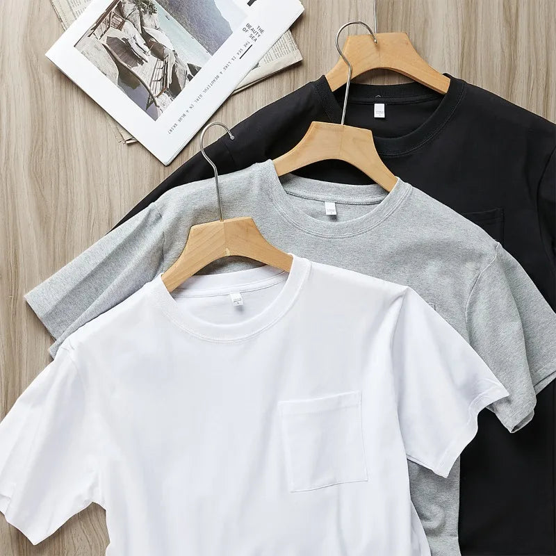 Clock-In Cotton Pocket Tee