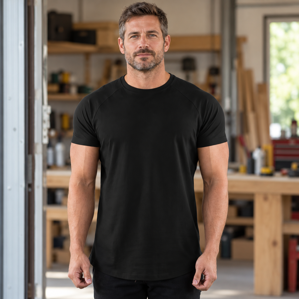 AI-styled workshop lifestyle image; see original product photos for garment details.